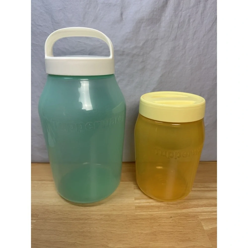 Tupperware XL Universal Jar Set 3L & 1.5L Jug Travel Food Storage Set